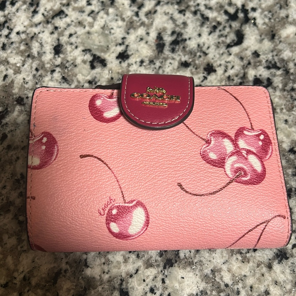 Coach cherry wallet